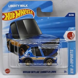 Hot Wheels 2025 F Case Nissan Skyline 2000GT-R LBWK Tooned Blue -SHORT CARD