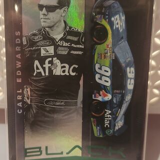 2021 Panini Chronicles Nascar Black Racing Carl Edwards Green Parallel #18
