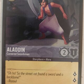 Disney Lorcana The First Chapter COMMON Foil Aladdin #171/204