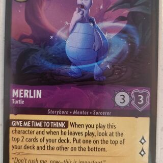 Disney Lorcana Shimmering Skies COMMON Foil Merlin #38/204