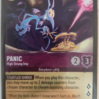 Disney Lorcana Archazia's Island COMMON Foil Panic #75/204
