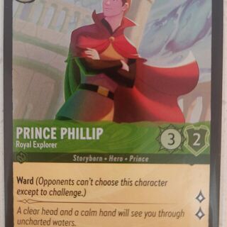 Disney Lorcana Azurite Sea Uncommon Foil Prince Phillip #83/204