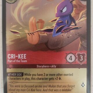 Disney Lorcana Reign of Jafar COMMON Foil Cri-Kee #131/204