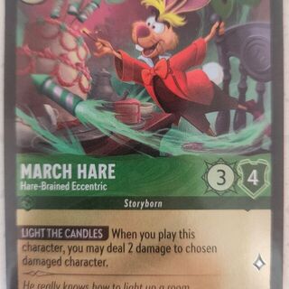 Disney Lorcana Reign of Jafar COMMON Foil March Hare #91/204