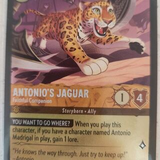 Disney Lorcana Reign of Jafar COMMON Foil Antonio's Jaguar  #31/204