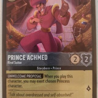 Disney Lorcana Reign of Jafar COMMON Foil Prince Achmed #184/204