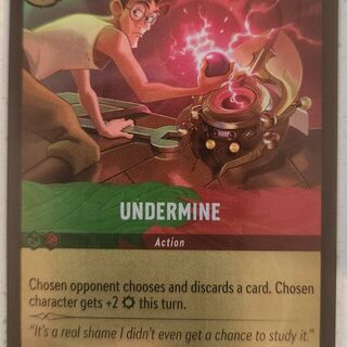 Disney Lorcana Reign of Jafar UNCOMMON Foil Undermine #117/204