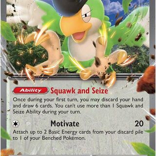 Pokémon TCG: Squawkabilly EX 75/91 Card