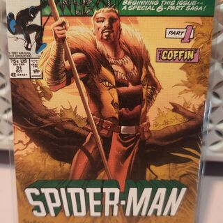 2024 Upper Deck Spider-Man Renditions Marvel Kraven the Hunter Canvas Comic Covers #54