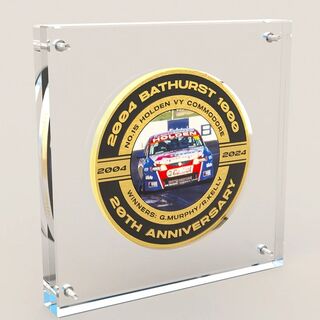 Authentic Collectables 2004 Bathurst 1000 Winner Greg Murphy & Rick Kelly 20th Anniversary Collector Medallion