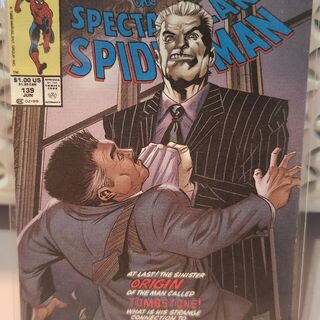 2024 Upper Deck Spider-Man Renditions Marvel Tombstone Canvas Comic Covers #60