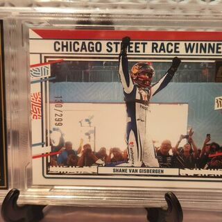 2024 Panini Donruss Racing Red Parrel Shane Van Gisbergen 130/299 PCG Graded 10
