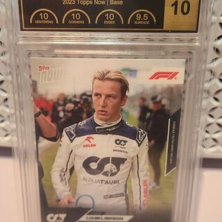 2023 Topps Now Formula 1 Liam Lawson Debut PCG Graded Gem Mint 10