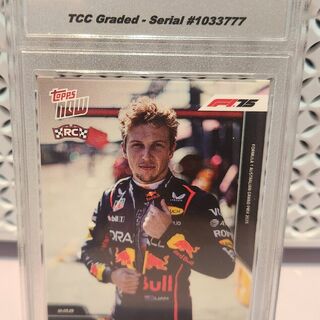 2025 Topps Now Formula 1 Liam Lawson Debut TCC Graded Gem Mint 10