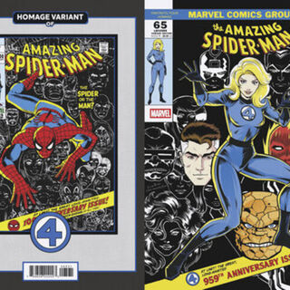 The Amazing Spider-Man #65 LUCIANO VECCHIO FANTASTIC FOUR HOMAGE VARIANT Marvel Comics