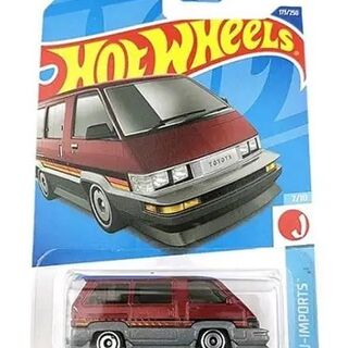 Hot Wheels J-Imports 1986 Toyota Van Burgundy/Silver (LC)