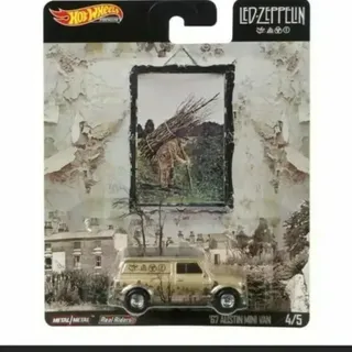 HotWheels Premium Led Zeppelin 1967 Austin Mini Van 4/5