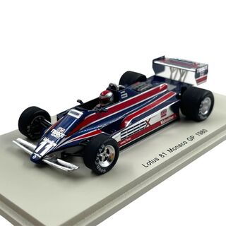 Spark Model F1 Lotus 81 M. Andretti #11 Monaco GP 1980 1/43