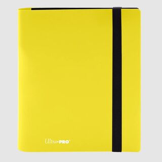 UltraPro Eclipse 4-Pocket PRO-Binder Lemon Yellow