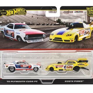 Hot Wheels Premium Car Culture 2 Pack '72 Plymouth Cuda FC / Rob 'N Pinks