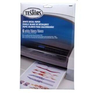 Testors White Decal Paper