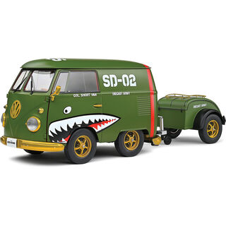 Volkswagen Transporter T1 Kool Kombi - Army Fighter -1950 - Solido 1/18