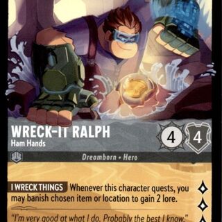 Disney Lorcana: Azurite Sea Legendary Wreck It Ralph - Ham Hands #190/204