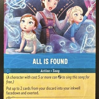Disney Lorcana: Archazia's Island RARE All Is Found #178/ 204