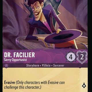 Disney Lorcana: Rise Of The Floodborn COMMON Dr. Facilier - Savvy Opportunist #38/204