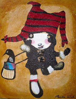 In the Winter, Ailie likes to skip ....and be Silly! - SOLD