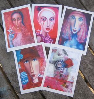 Red Portrait ($25 per pack of 5)