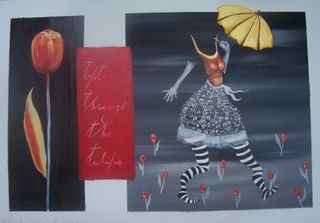 TIPTOE THOUGH THE TULIPS - $730.00-SOLD