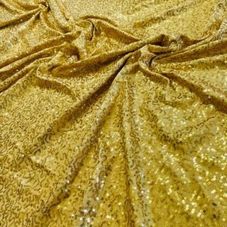 Bedazzled Sequin Polyspandex - Gold