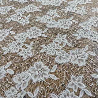 Stretch Lace White - Heavy Weight