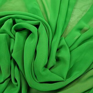 Kelly Green Plain Chiffon 150cm