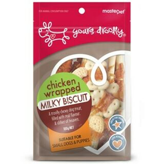 Yours Droolly Chicken Wrapped Milk Biscuits 100g