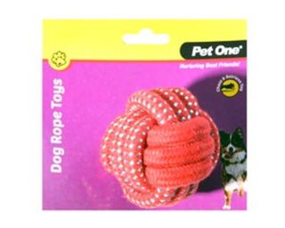 Rope Ball Red/Blue 8cm DIA