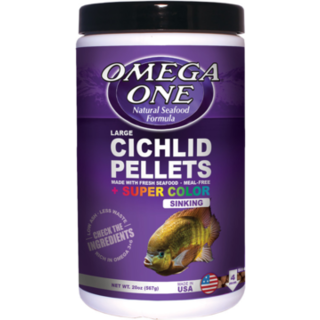 Omega One Super Colour Cichlid Pellets Large Sinking