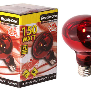 Reptile One Heat Lamp Infrared Medi Lamp 150W E27 Screw Fitting