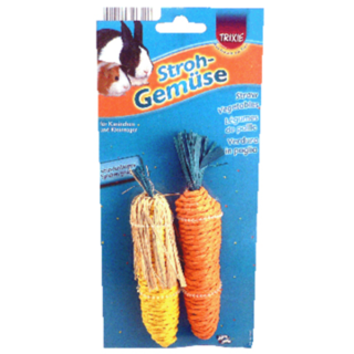 Straw Carrot & Corn 2pc - 15cm