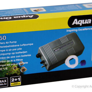 Aqua One Airpump Battery Air 150 Portable Splash Resistant 150l/hr
