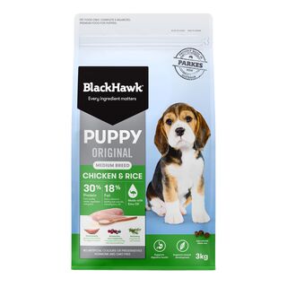 Black Hawk Puppy Medium Breed Original Chicken Rice 3kg