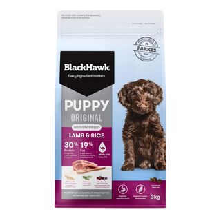 Black Hawk Puppy Medium Breed Original Lamb Rice 3kg