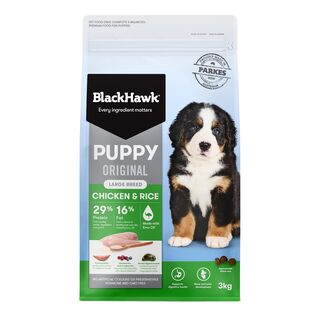 Black Hawk Puppy Large Breed Original Chicken Rice 3kg