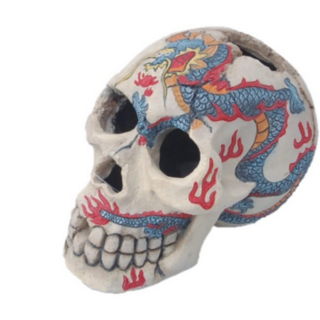 Skull painted 15cm