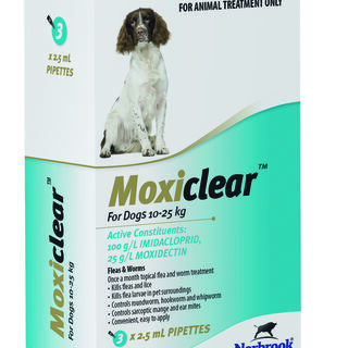 Moxiclear For Dogs 10-25kg 3pk