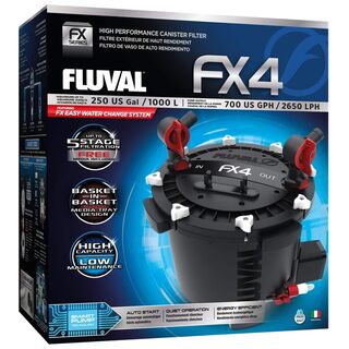 Fluval FX4 Canister Filter, up to 250 US Gal / 1000 L Damage Box Special