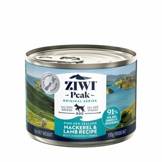 ZIWI Peak Canned Mackerel And Lamb Dog Food 170g (12/tray)
