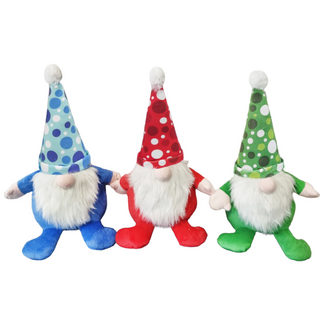 Xmas Santa Gnomes with Polkadot Hats 30cm