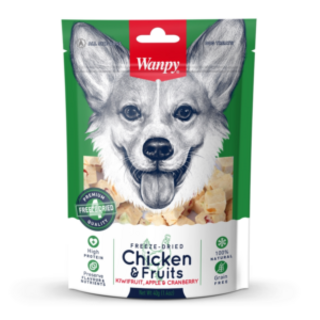 Wanpy Freeze Dried Chicken and Fruits Dog Treat 40g